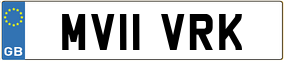 Trailer License Plate